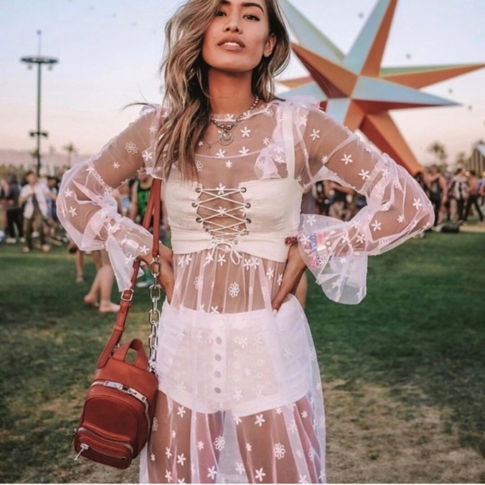 Star Sign Sheer Dress